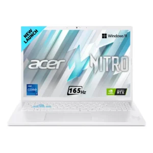 Acer Nitro Lite 16 Gaming Laptop, Intel Core i5-13420H Processor, NVIDIA GeForce RTX 3050-6 GB GDDR6, 16GB/ 512 GB, 16.0"/40.64 cm, 165 Hz, Win 11 Home, White, 1.95 kg, NL16-71G, Backlit Keyboard